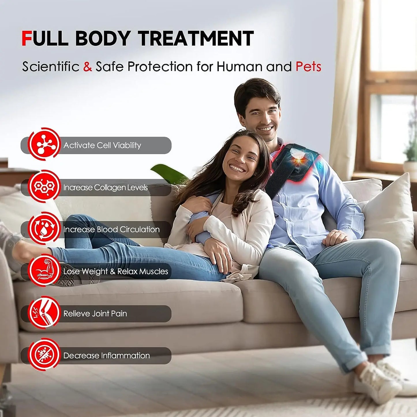 Advanced Infrared & Red Light Therapy Belt ā Pain Relief